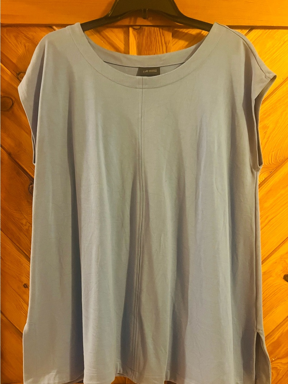 J. Jill Soft Light Blue Scoop Neck Tunic